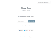 Tablet Screenshot of cheapgrog.com.au